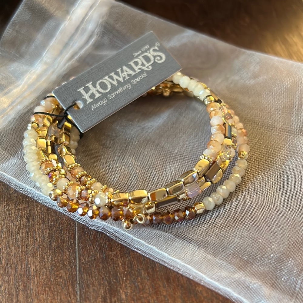 Howard’s new wrap beaded bracelet